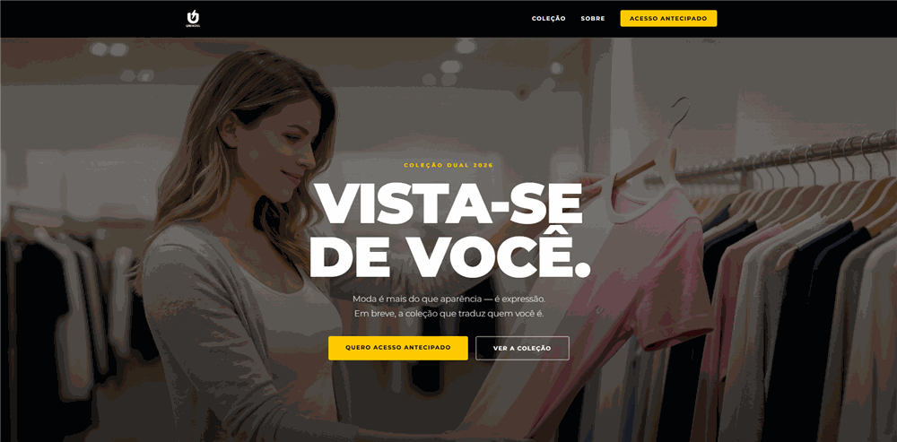 Página inicial do site da Unikoul